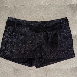 Black Shimmer Women's Shorts